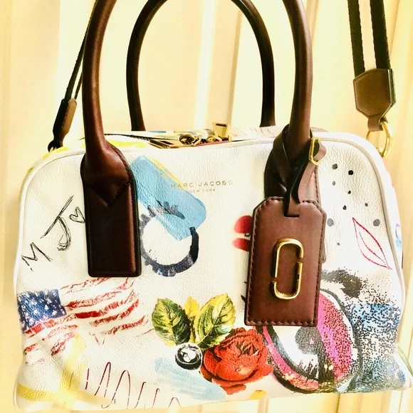 Pre owned Marc Jacobs Collage Leather Saddle Bag ⭐️